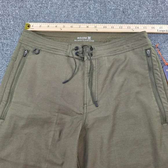 ROARK Layover 2.0 Shorts Mens Size 30 Olive Green Adventure Utility - Picture 4 of 7